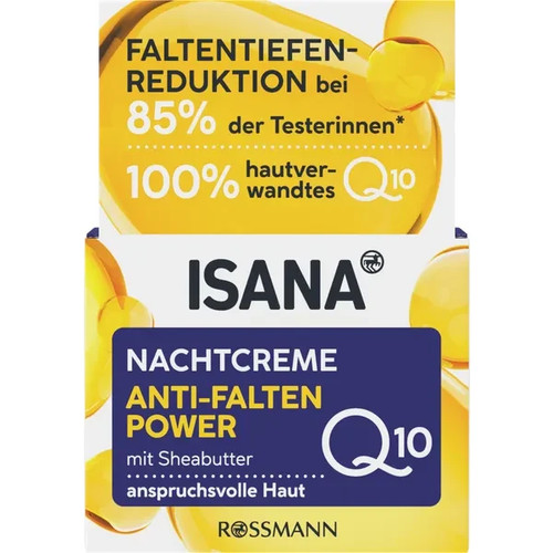 Isana nachtcreme anti - isana, anti-falten